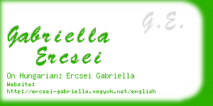 gabriella ercsei business card